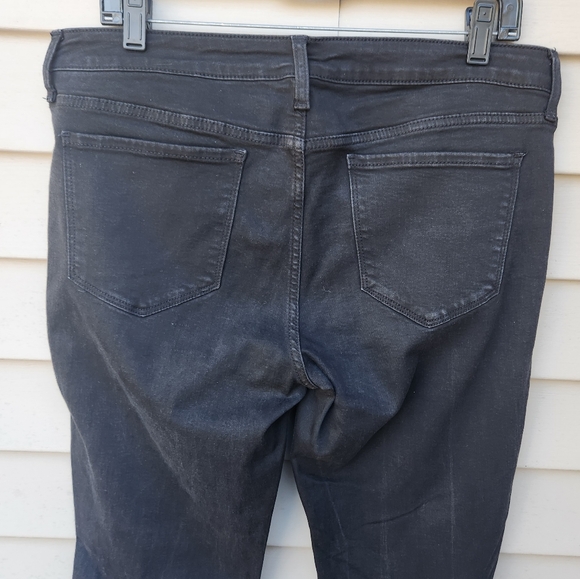 JCP Black Bootcut Jeans Solid Casual Cotton Blend - Picture 8 of 15